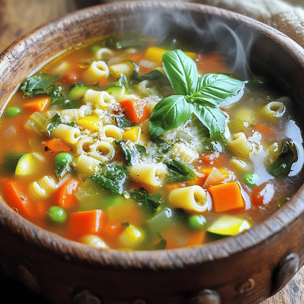 Veggie Packed Minestrone Soup Hearty and Nourishing Dish