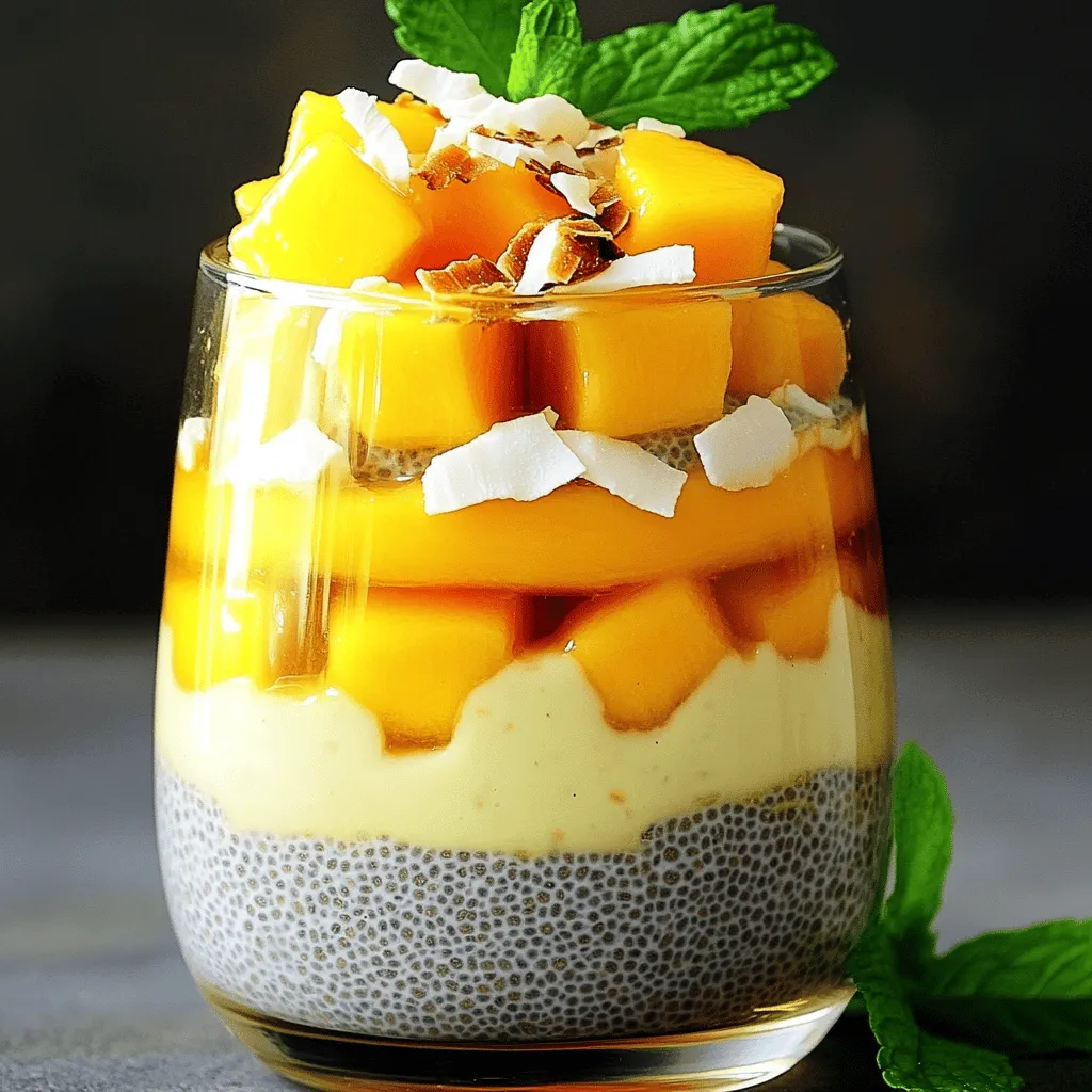 Mango Coconut Chia Pudding Tasty and Healthy Treat