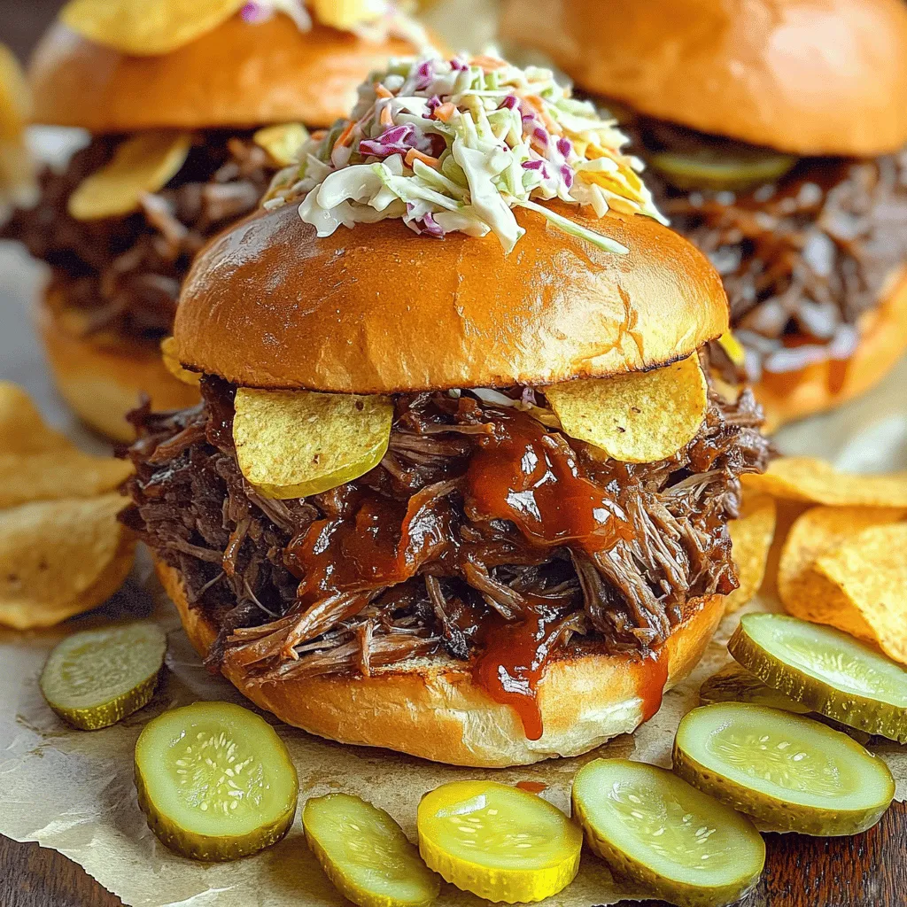 Slow Cooker Pulled Beef Sandwiches Comfort Food Treat