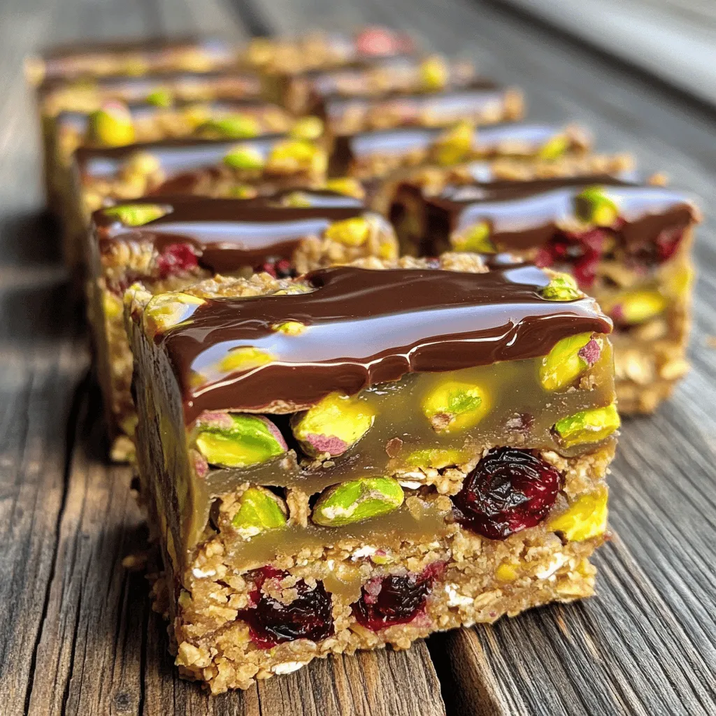 Pistachio Cranberry Energy Squares Quick and Easy Snack