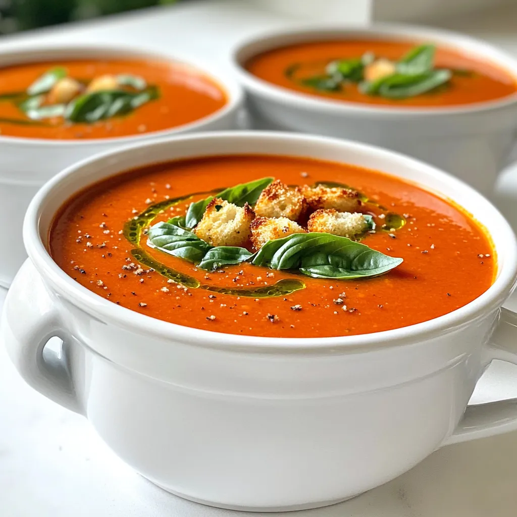 Roasted Tomato Basil Soup Flavorful and Simple Recipe