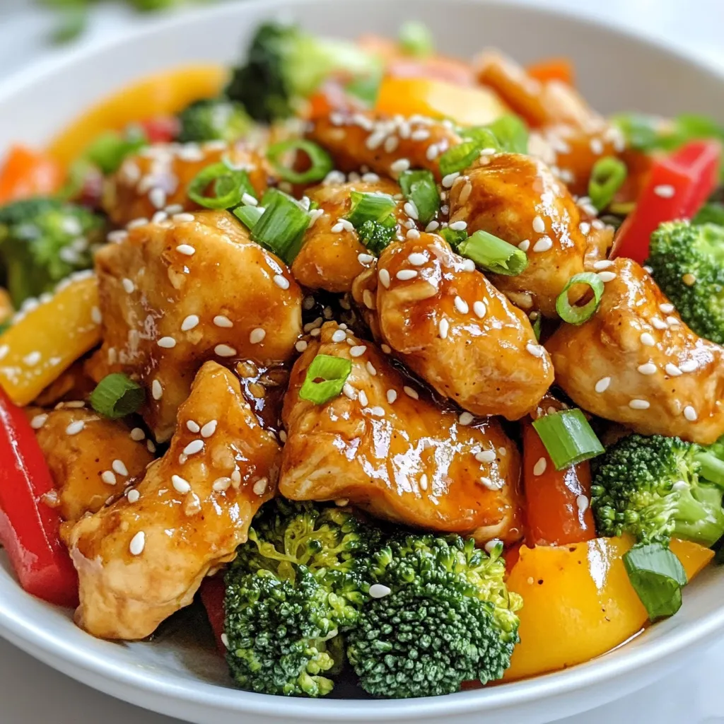 Orange Glazed Chicken Stir Fry Easy Weeknight Meal