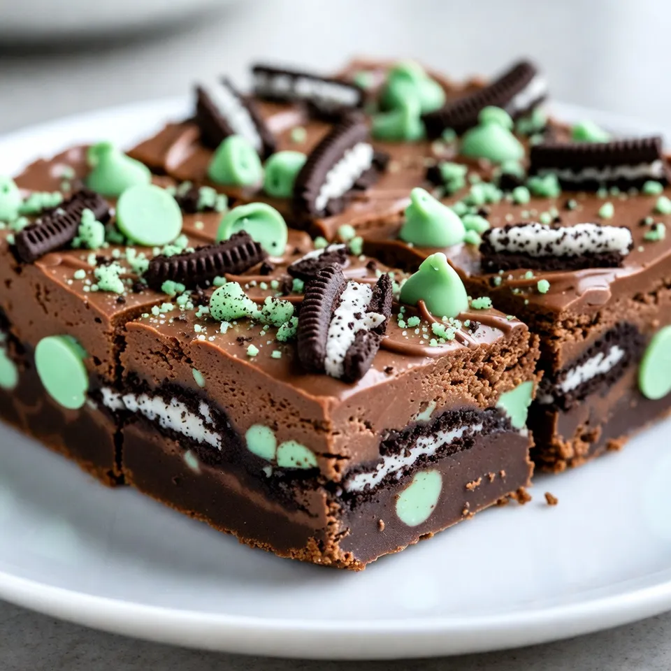 Chocolate Mint Oreo Fudge Indulgent Dessert Delight