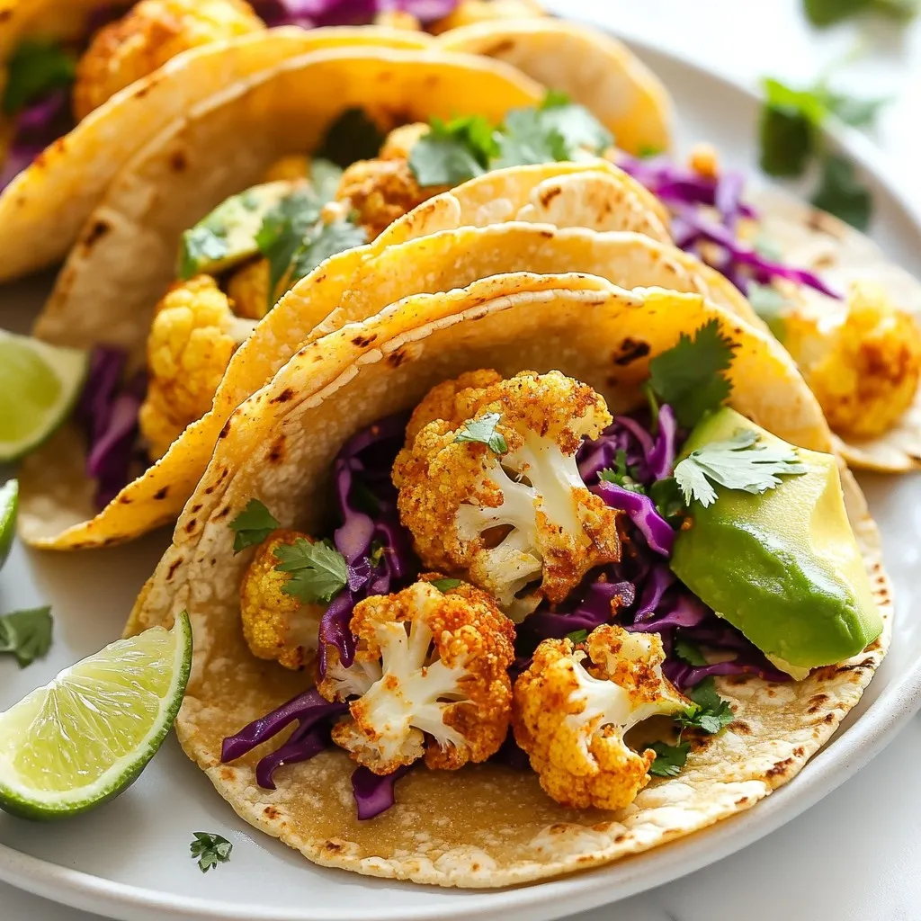 Roasted Cauliflower Tacos Flavorful and Healthy Dish