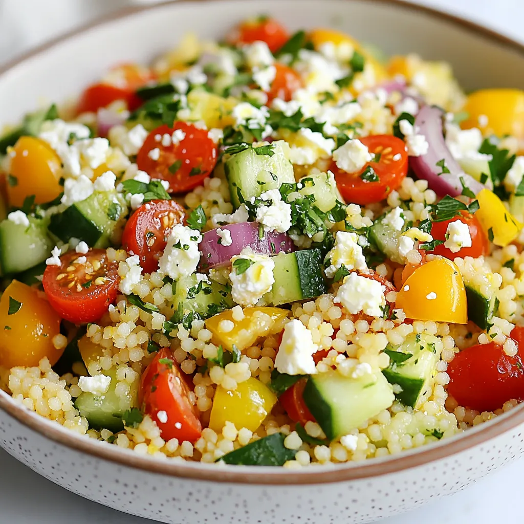 Lemon Herb Couscous Salad Fresh and Flavorful Dish