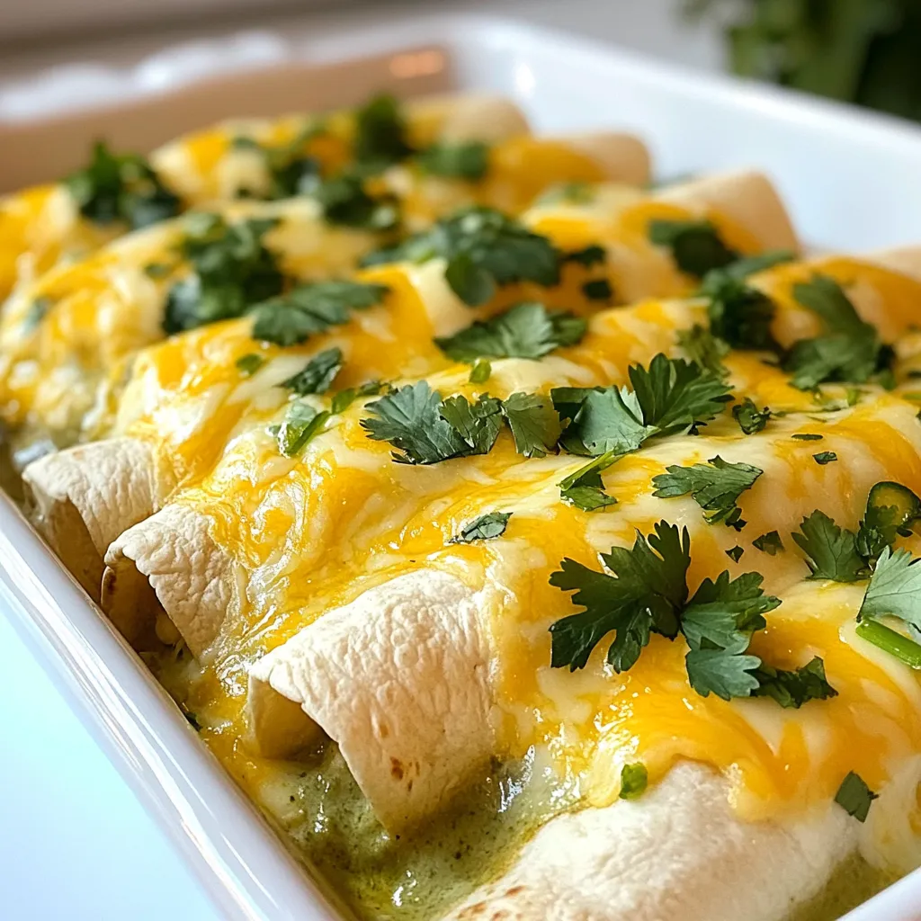 Creamy White Chicken Enchiladas Delightful Dinner Idea