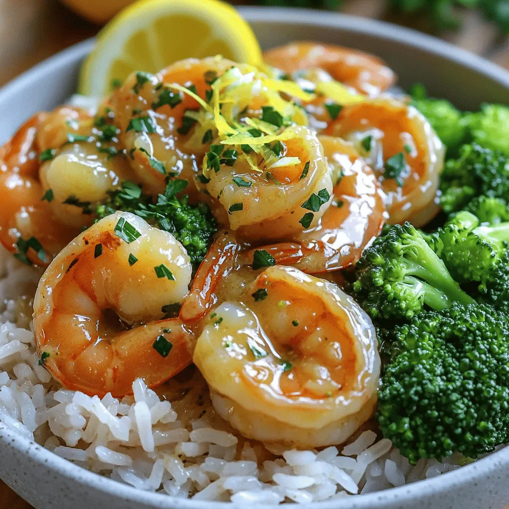 Garlic Butter Shrimp Rice Bowls Tasty and Simple Meal