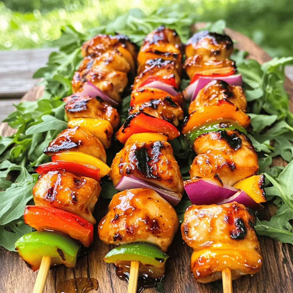 Sriracha Honey Chicken Kabobs Easy Grilling Recipe