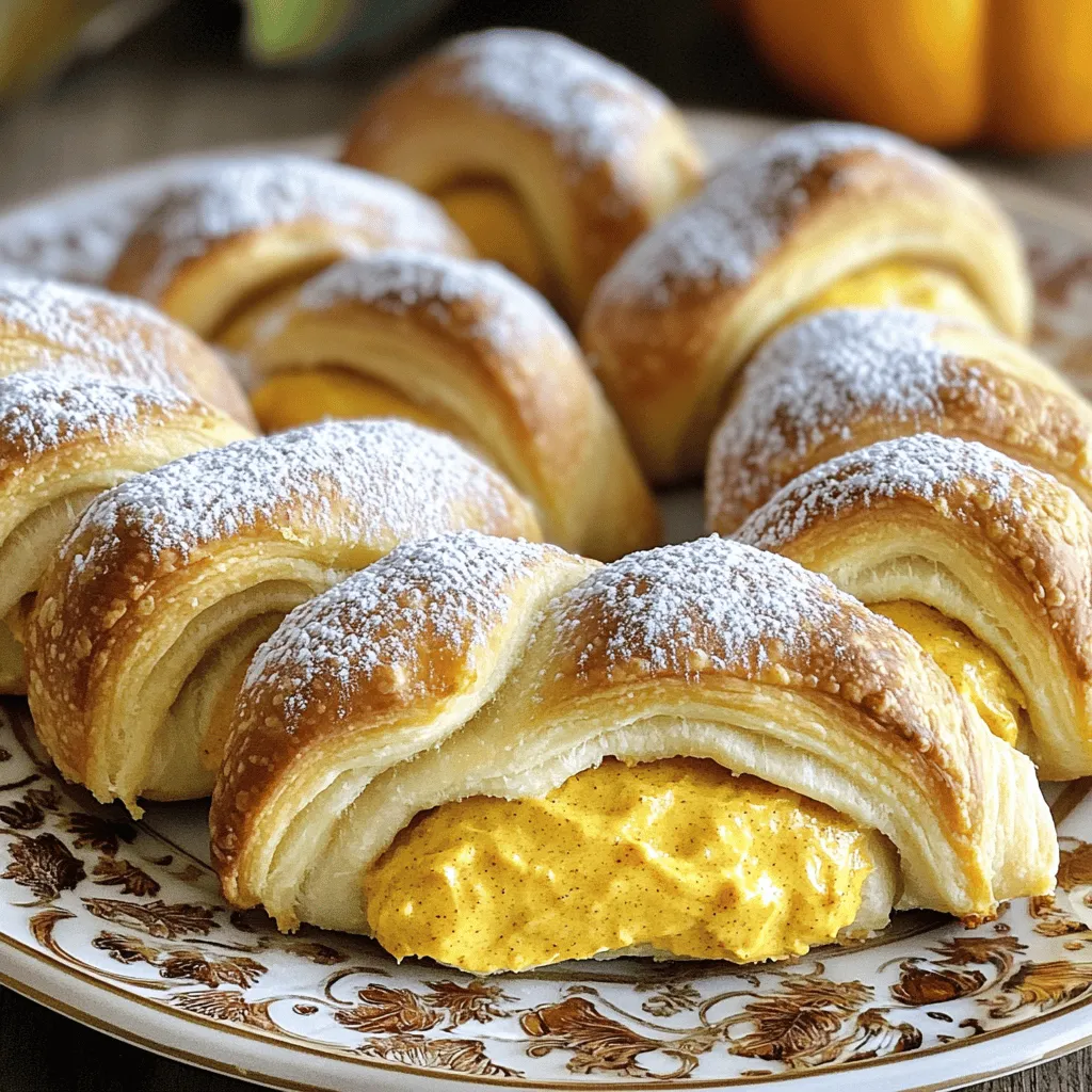Pumpkin Spice Cheesecake Crescent Rolls Delightful Treat