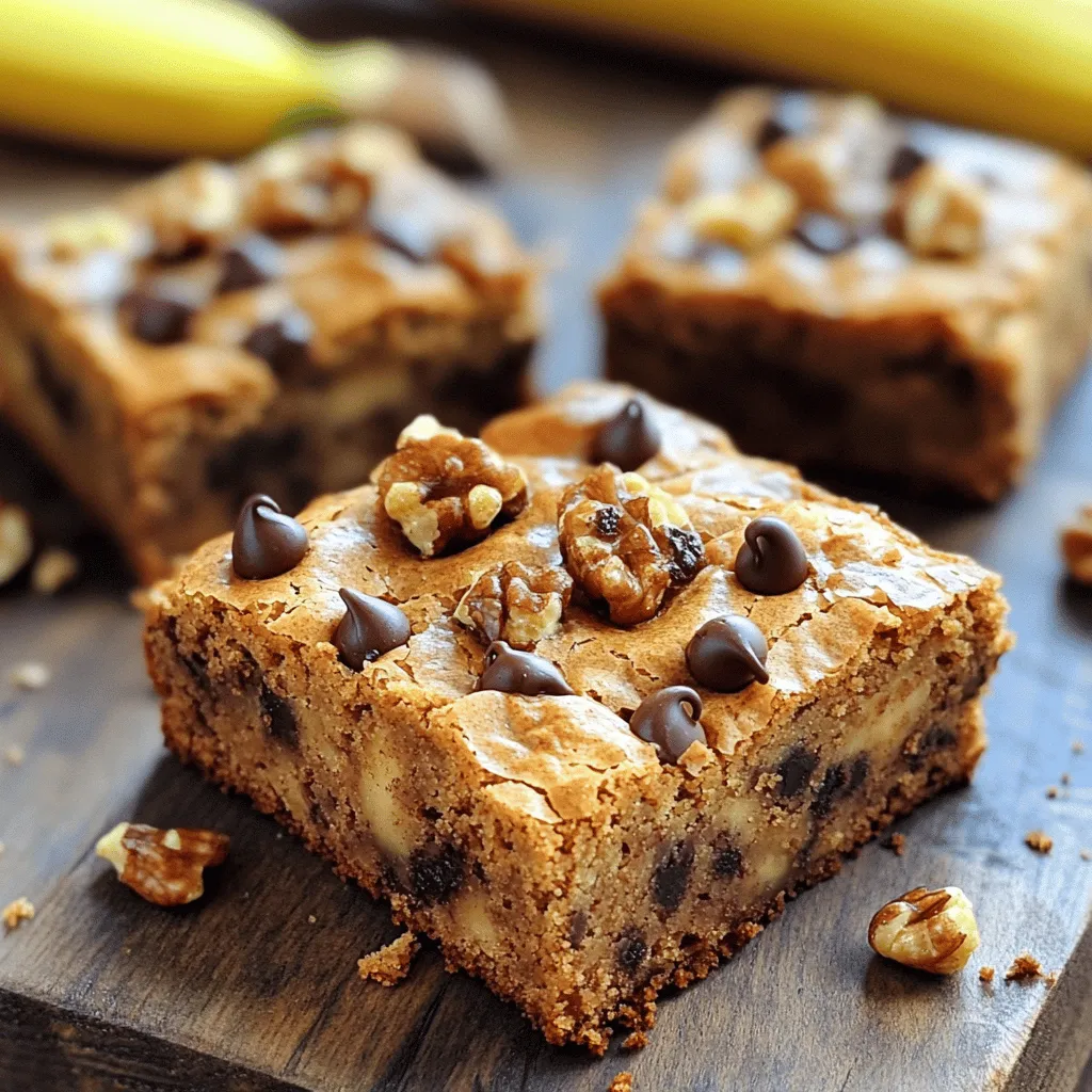 Banana Bread Blondies Delicious and Simple Treat