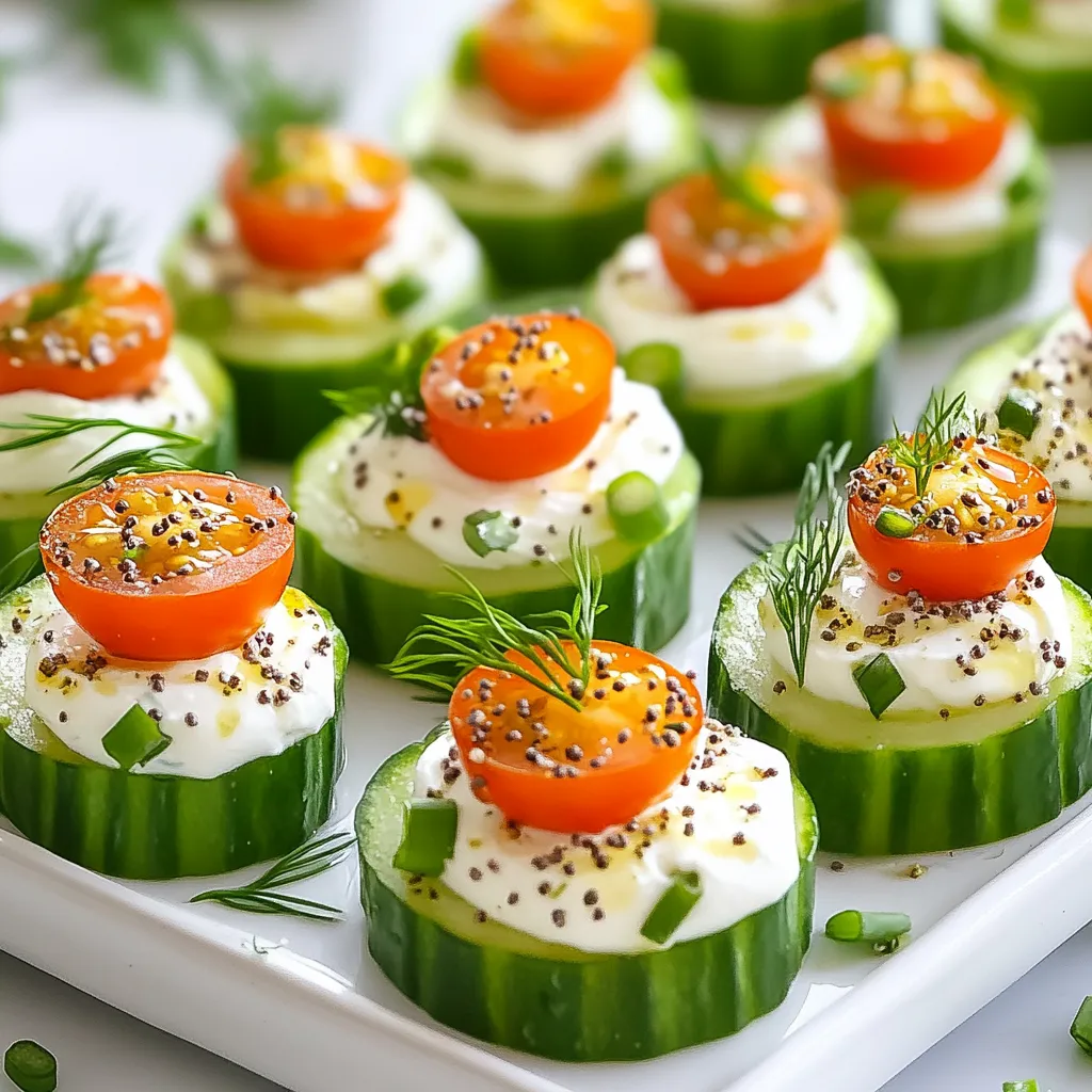 Everything Bagel Cucumber Bites Fresh and Flavorful Snack