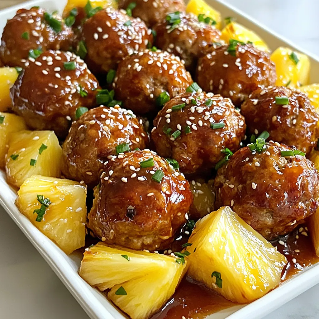 Pineapple Teriyaki Meatballs Savory and Easy Recipe