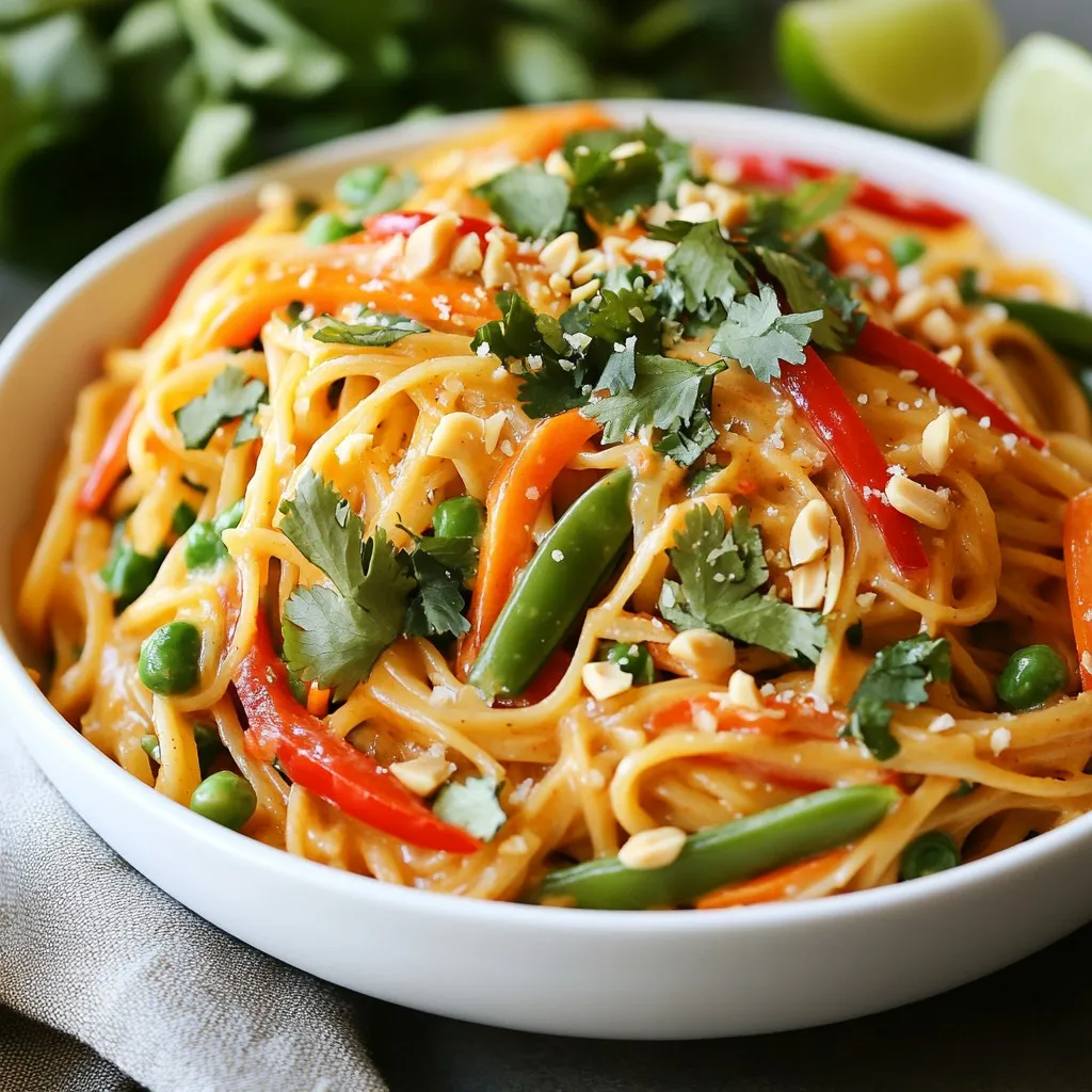 Spicy Thai Peanut Noodles Delicious and Easy Recipe