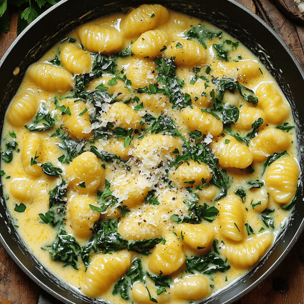 Creamy Garlic Butter Gnocchi Skillet Easy Dinner Recipe
