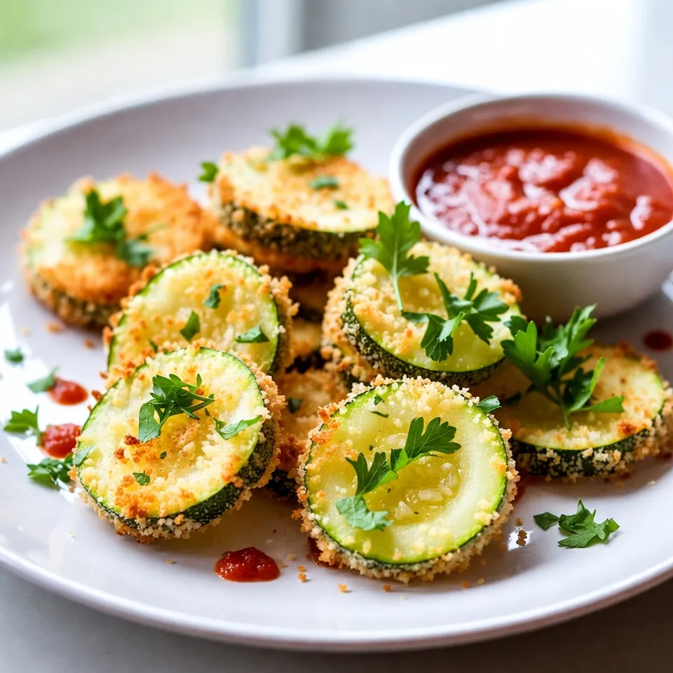 Parmesan Crusted Zucchini Chips Crispy and Tasty Snack