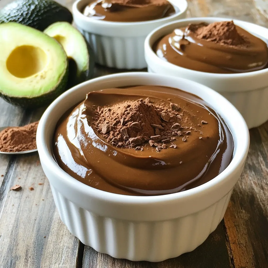 Avocado Chocolate Pudding Creamy and Dreamy Delight
