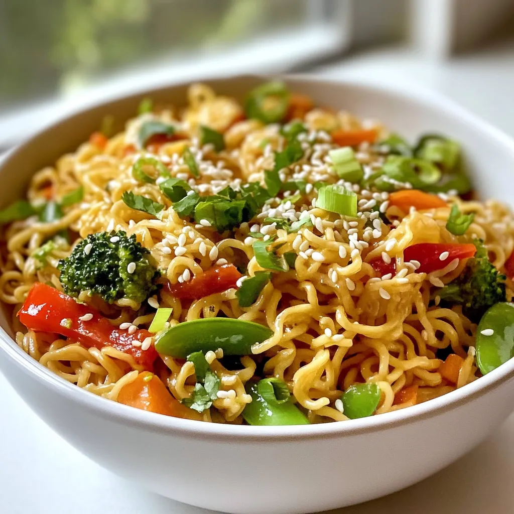 Spicy Garlic Ramen Stir Fry Quick and Tasty Meal