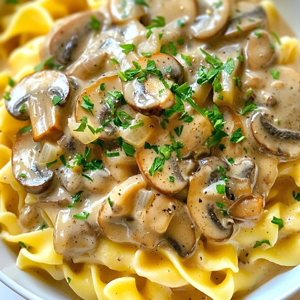 Creamy Mushroom Stroganoff Hearty and Tasty Recipe