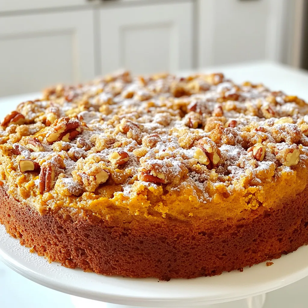 Pumpkin Streusel Coffee Cake Bakery Style Delight