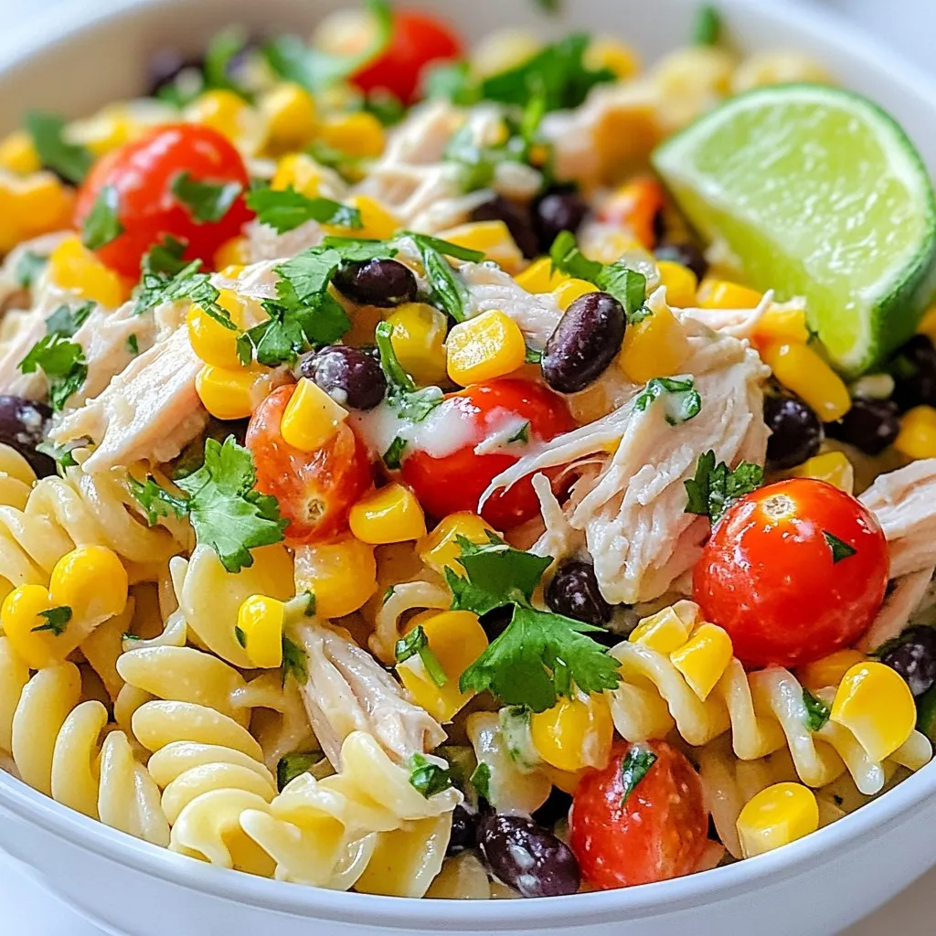 Savory Southwest Chicken Pasta Salad Recipe