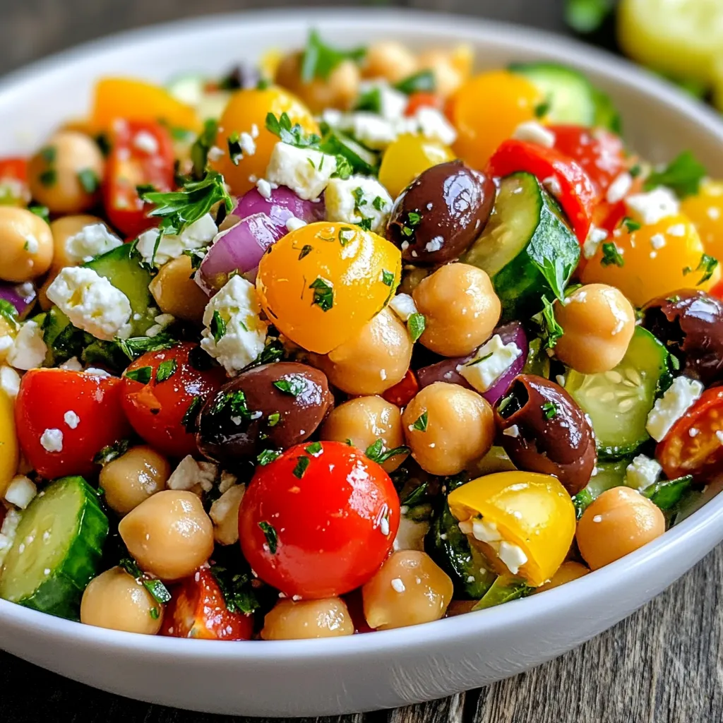 Mediterranean Chickpea Salad Fresh and Flavorful Dish