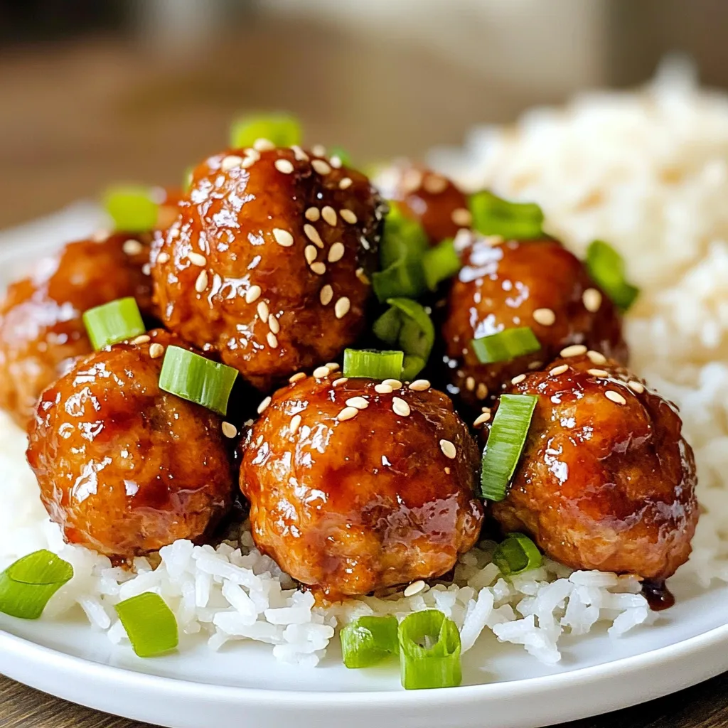 Teriyaki Turkey Meatballs Tasty and Simple Meal