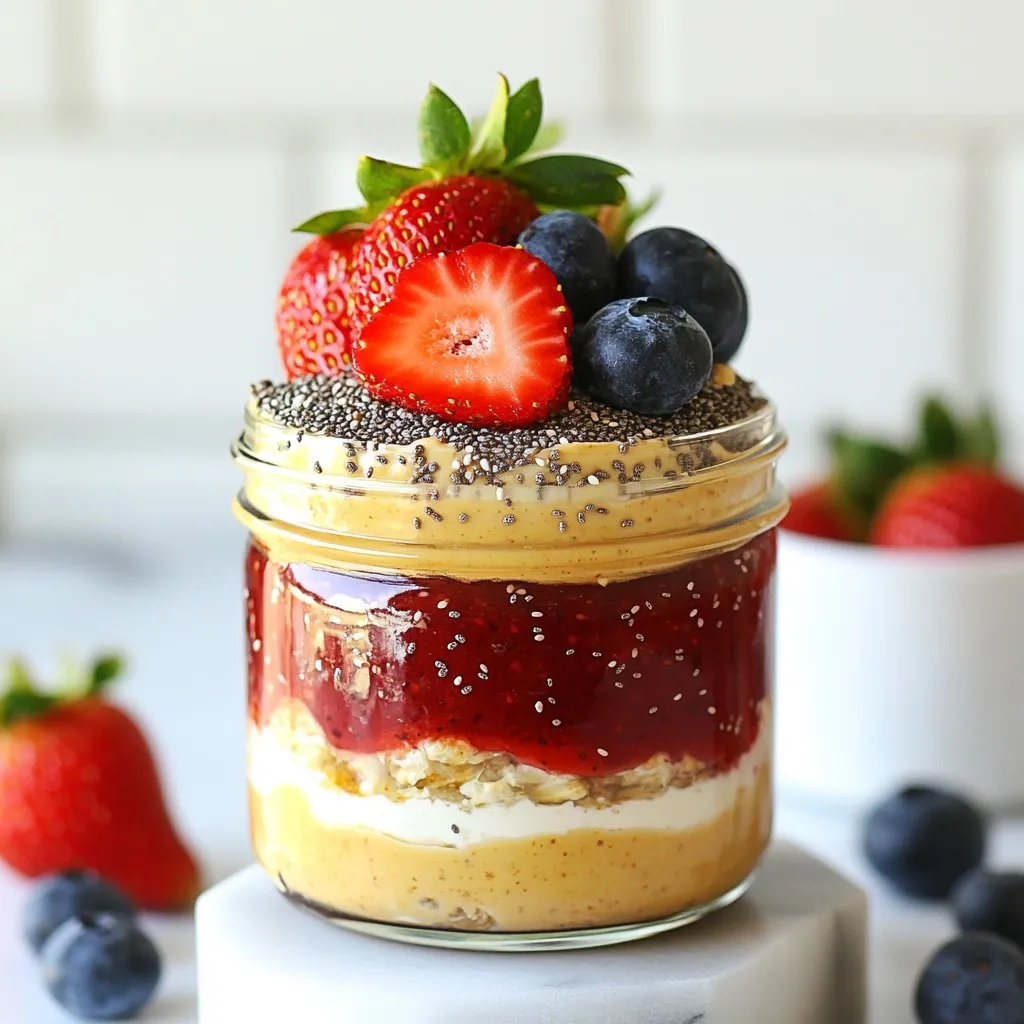 Peanut Butter Jelly Overnight Oats Tasty and Easy Meal