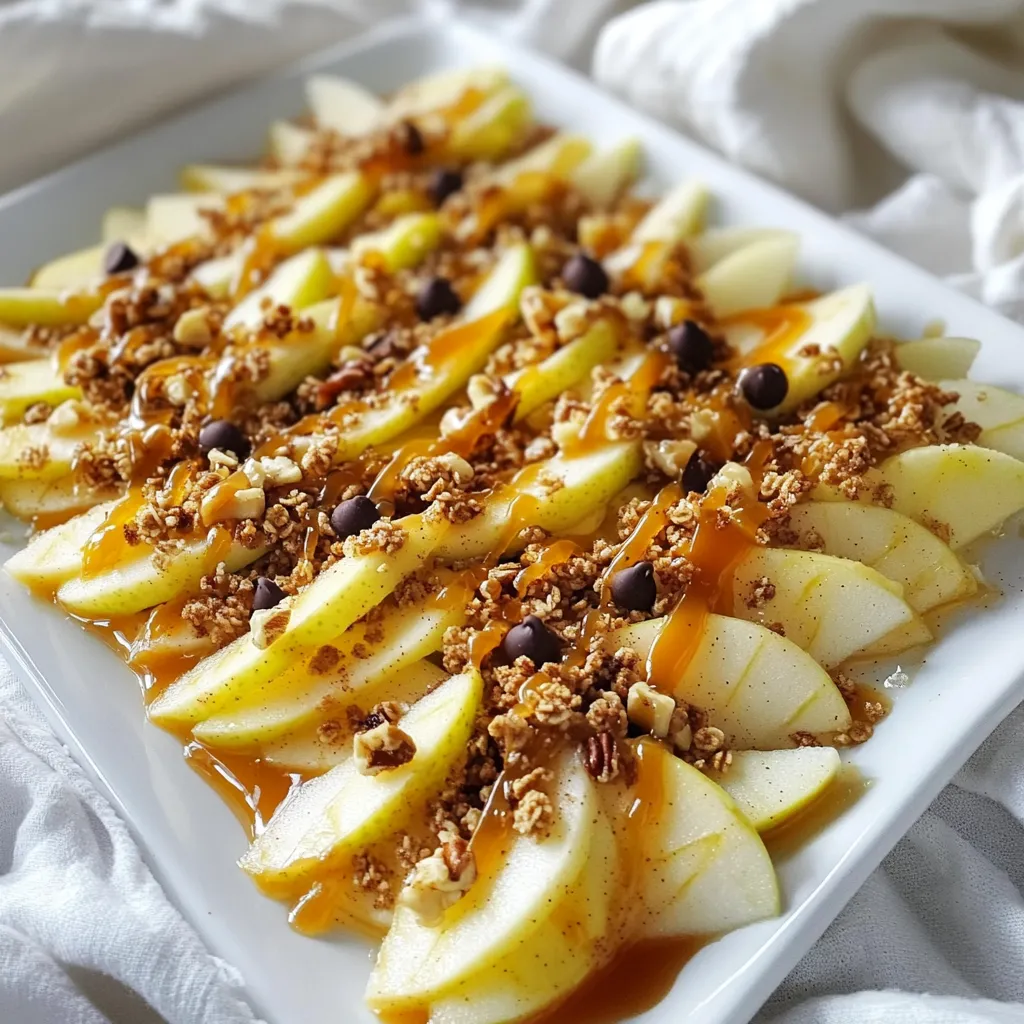 Caramel Apple Nachos Delightful and Simple Treat