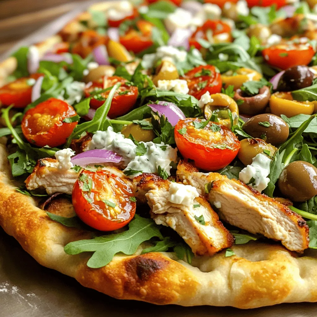 Greek Chicken Gyro Pizza Flavorful and Easy Recipe