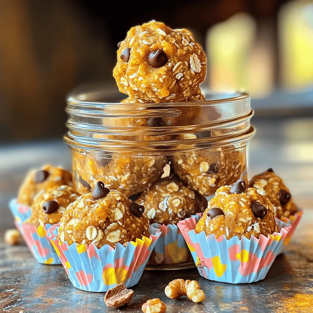 Pumpkin Spice Energy Bites Healthy Snack Boost