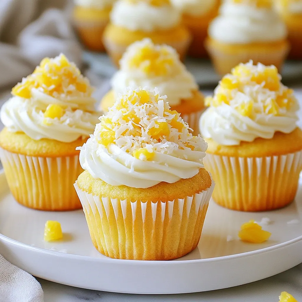 Pineapple Coconut Cupcakes Delightful and Easy Treat