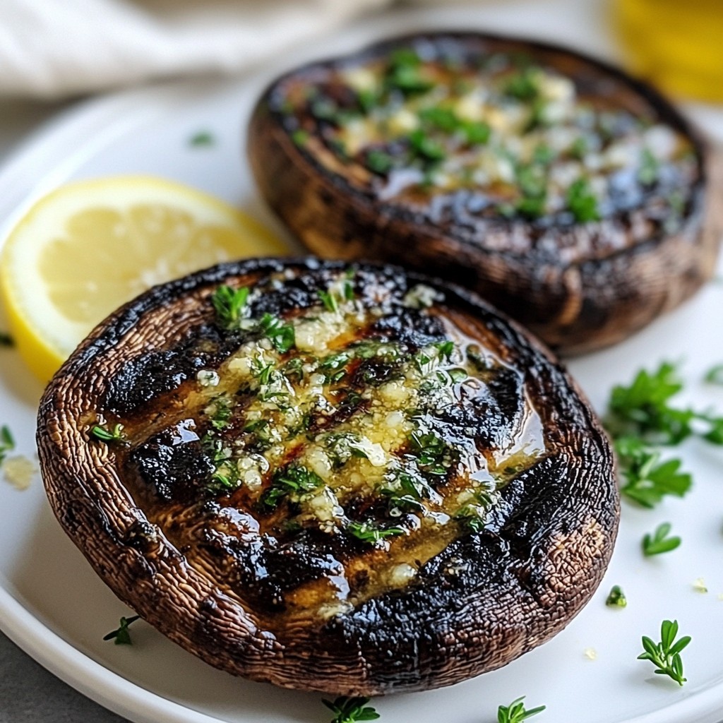 Garlic Butter Mushroom Steaks Flavorful and Savory Dish