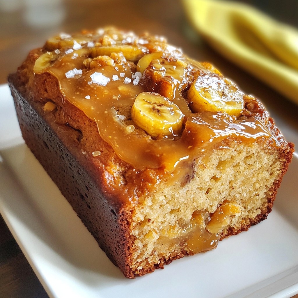 Salted Caramel Banana Bread Delightful and Easy Recipe