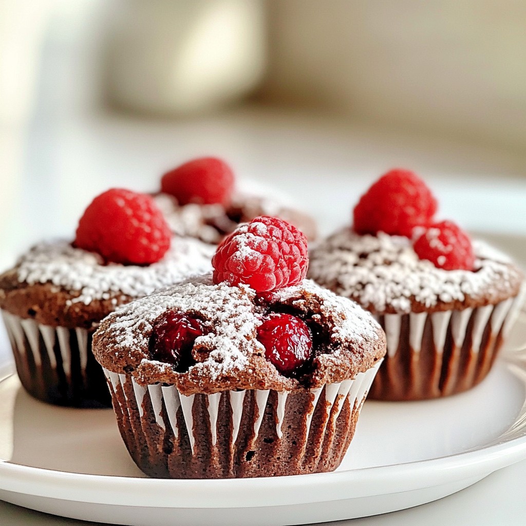Raspberry Dark Chocolate Muffins Delightful Treats