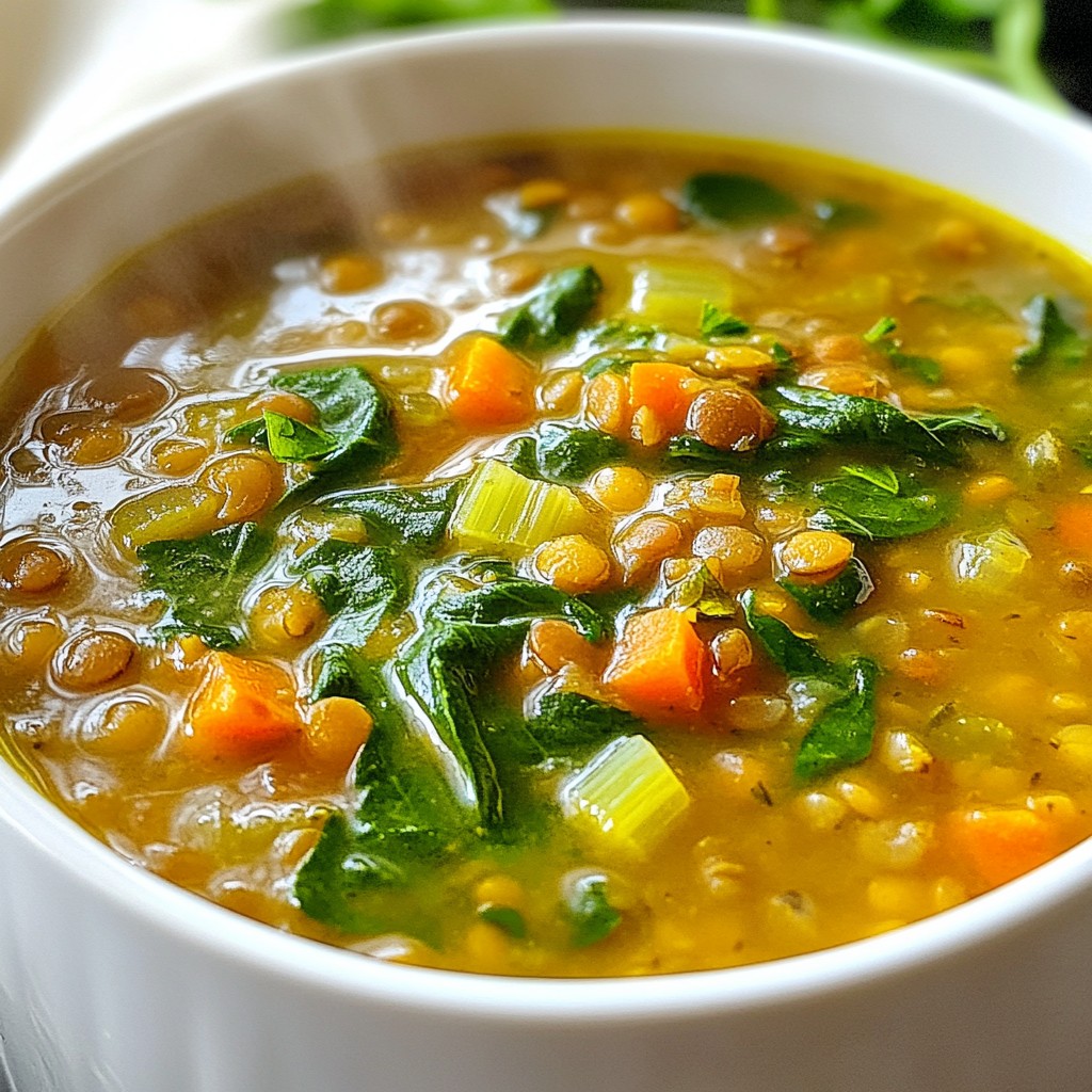 Budget-Friendly Lentil and Spinach Soup Recipe