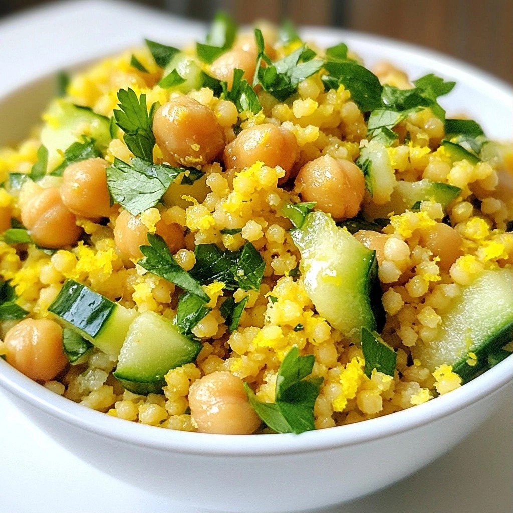 Low-Cost Lemon Turmeric Couscous Flavorful Dish