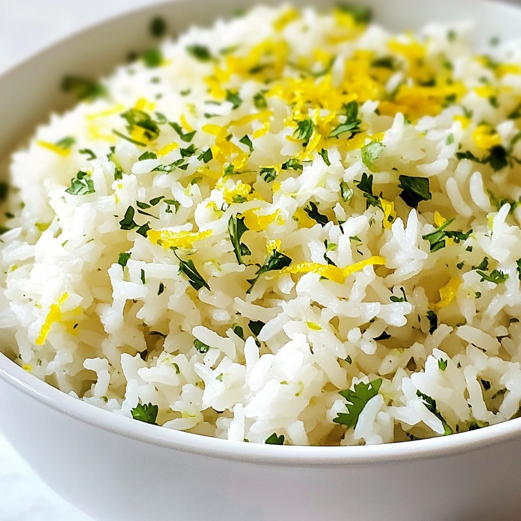 Zesty Cilantro Lime Rice Flavorful Side Dish Recipe