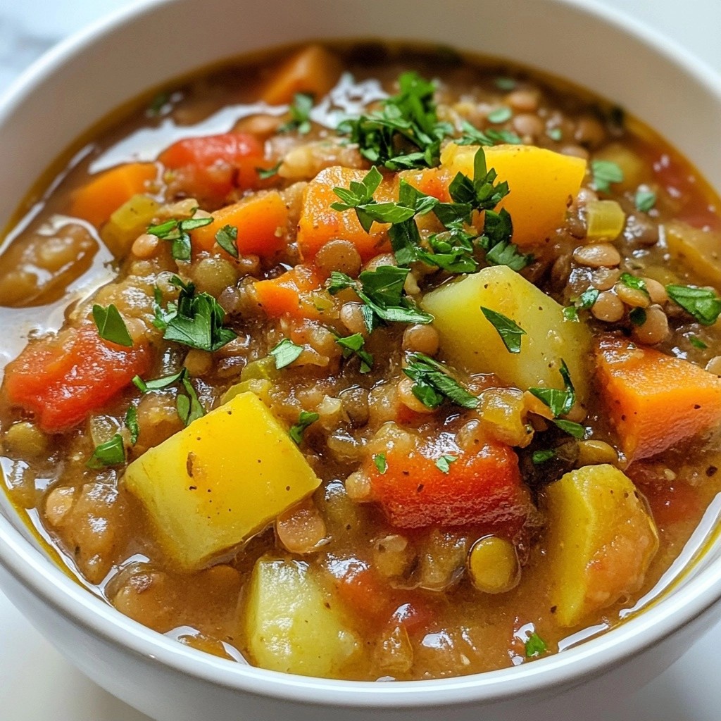 Budget-Friendly Savory Lentil and Rice Stew Recipe