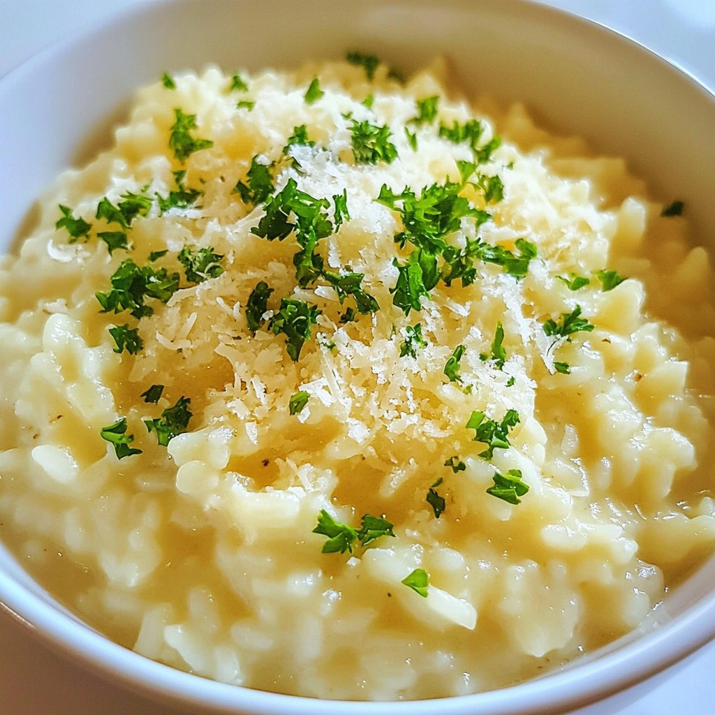 Creamy Garlic Parmesan Risotto Easy and Flavorful Dish