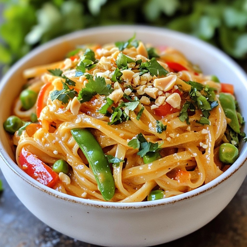 Spicy Thai Peanut Noodles Quick and Tasty Dinner
