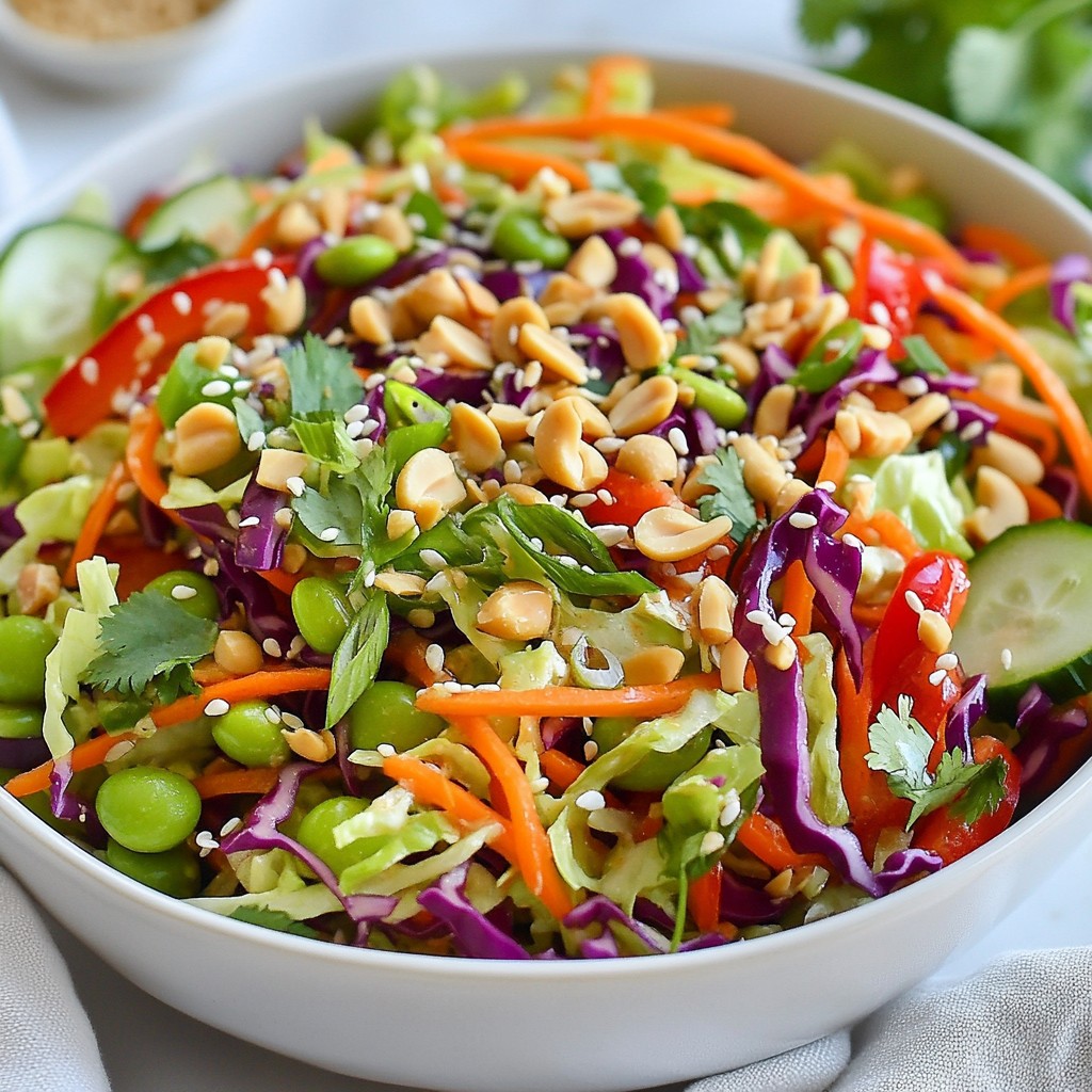 Thai Crunch Salad with Peanut Dressing Fresh Delight