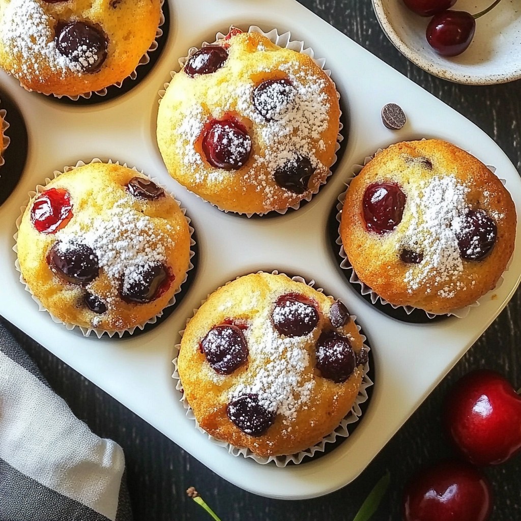 Cherry Chocolate Chip Muffins Irresistible Flavor Boost