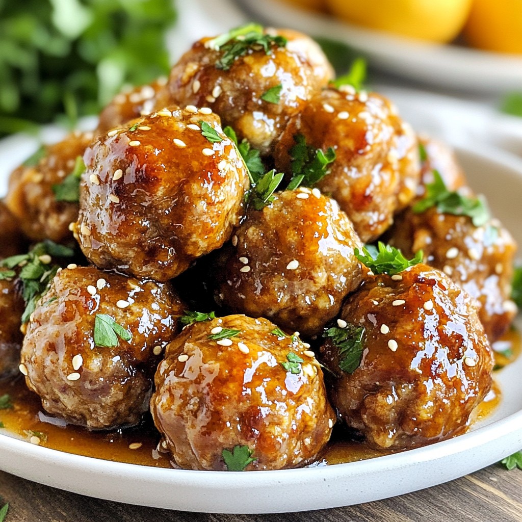 Honey Sriracha Glazed Meatballs Savory and Simple Dish