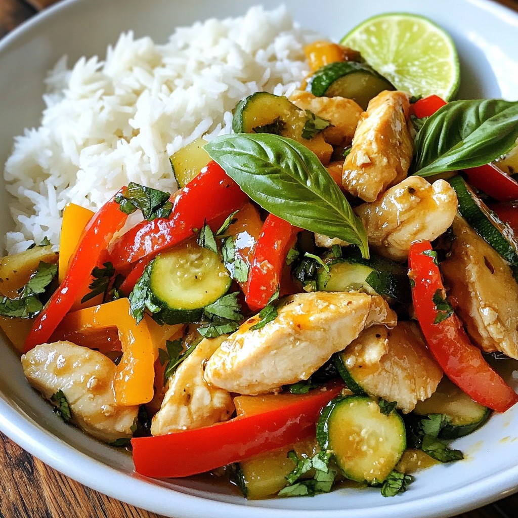 Thai Basil Chicken Stir Fry Flavorful and Easy Recipe
