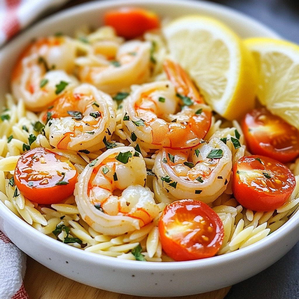 Garlic Butter Shrimp Orzo Flavorful and Easy Dish