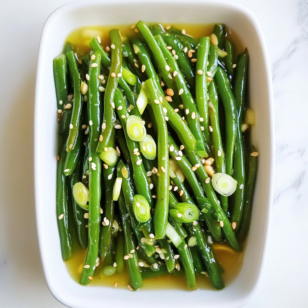 Sesame Garlic Green Beans Flavorful and Easy Recipe