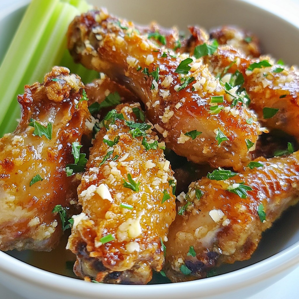 Garlic Parmesan Chicken Wings Savory and Simple Treat