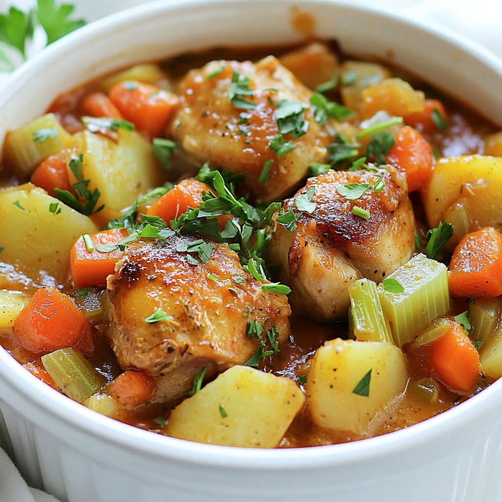 Economical Slow-Cooked Chicken and Vegetable Stew Recipe