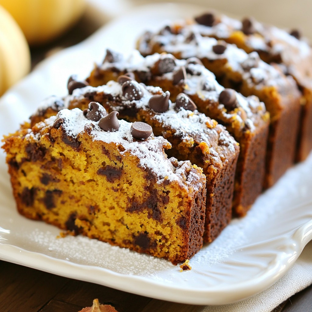 Chocolate Chip Pumpkin Bread Rich and Flavorful Treat
