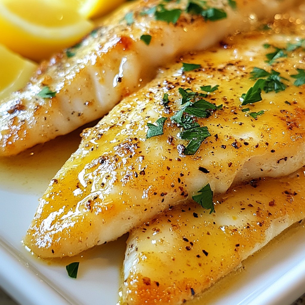 Lemon Butter Tilapia Fillets Quick and Tasty Recipe